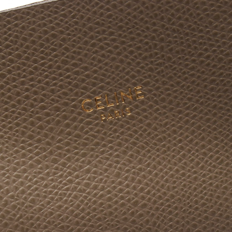 CELINE Vertical Small Cabas 托特包 肩斜背包 包 皮革 棕色 二手 女款-3