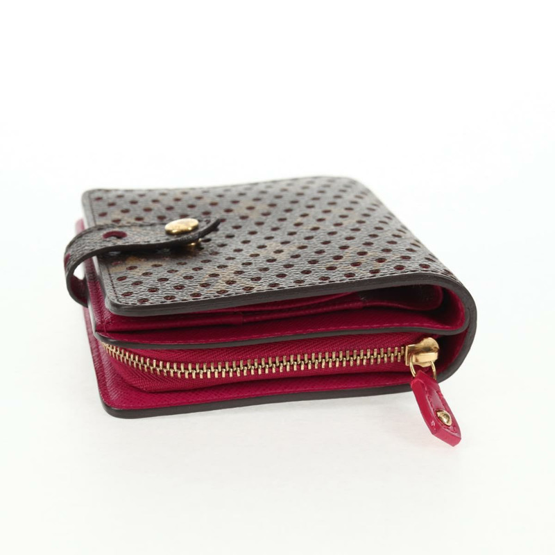 【日本直送】LOUIS VUITTON Monogram Perfo 緊湊型拉鍊皮夾紫紅色 M95188 LV Auth am9095V-4
