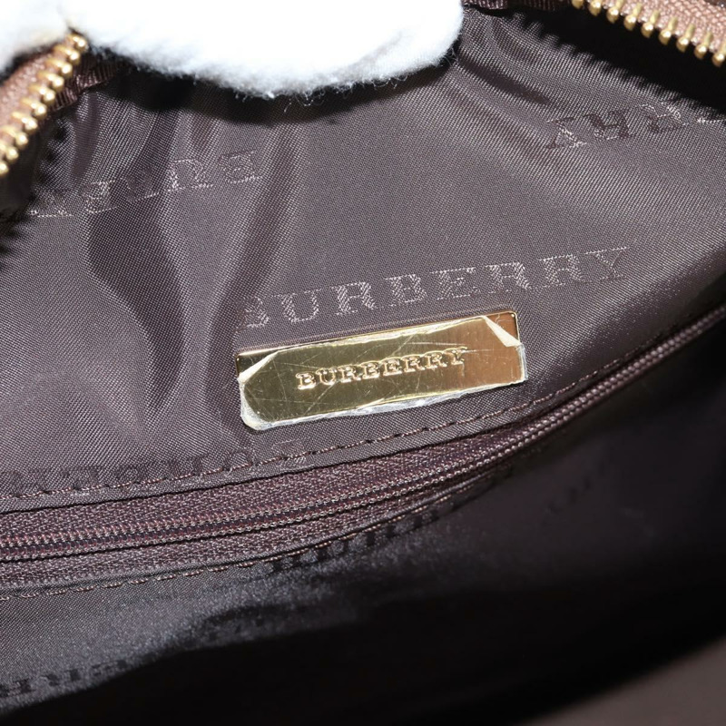 【日本直送】BURBERRY Nova 格紋波士頓包 帆布 米色金色 正品 am9136V-10