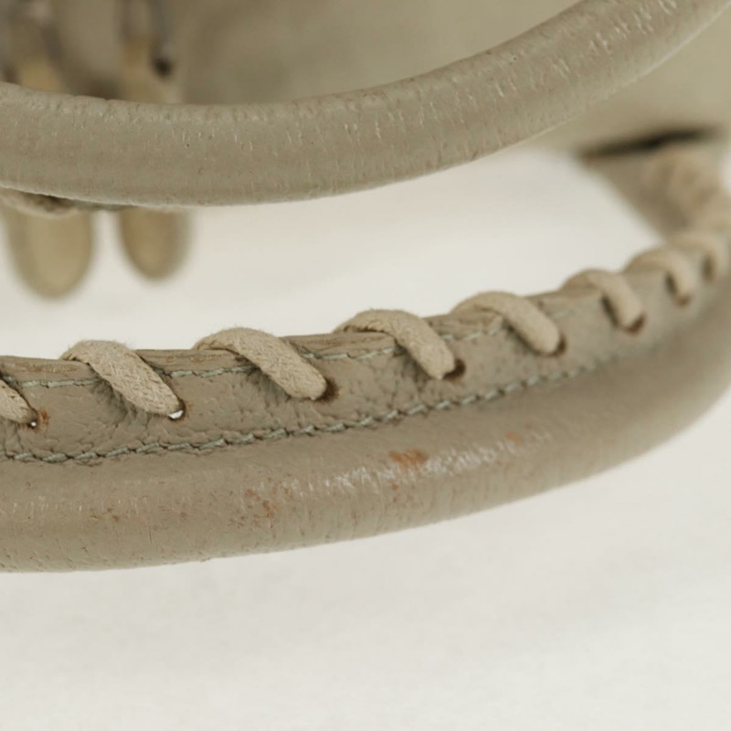 【日本直送】BALENCIAGA Matelasse 手提包，皮革，米色/銀色，貨號 168031，正品號 142293V-7