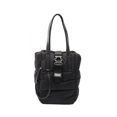 MONCLER XANDER TOTE SMALL 單肩包 5D00002 尼龍皮革 黑色 二手 女款
