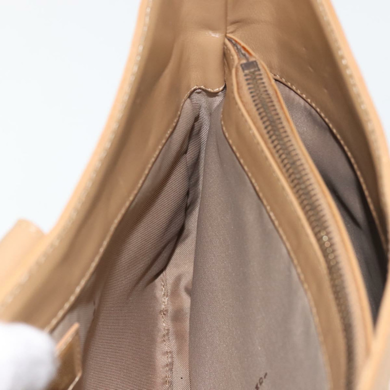 【日本直送】FENDI Zucca 帆布肩背包 草編 米色 金色 正品 142297-18