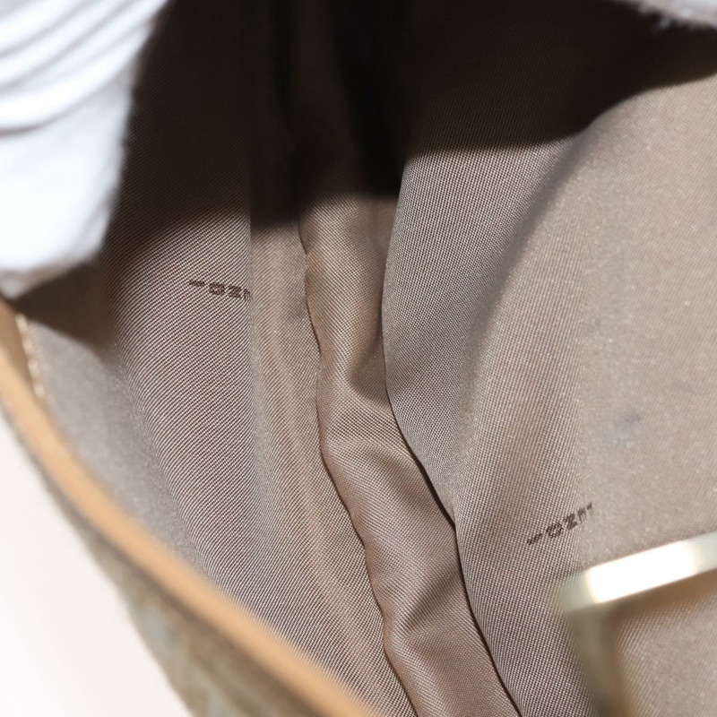 【日本直送】FENDI Zucca 帆布肩背包 草編 米色 金色 正品 142297-20