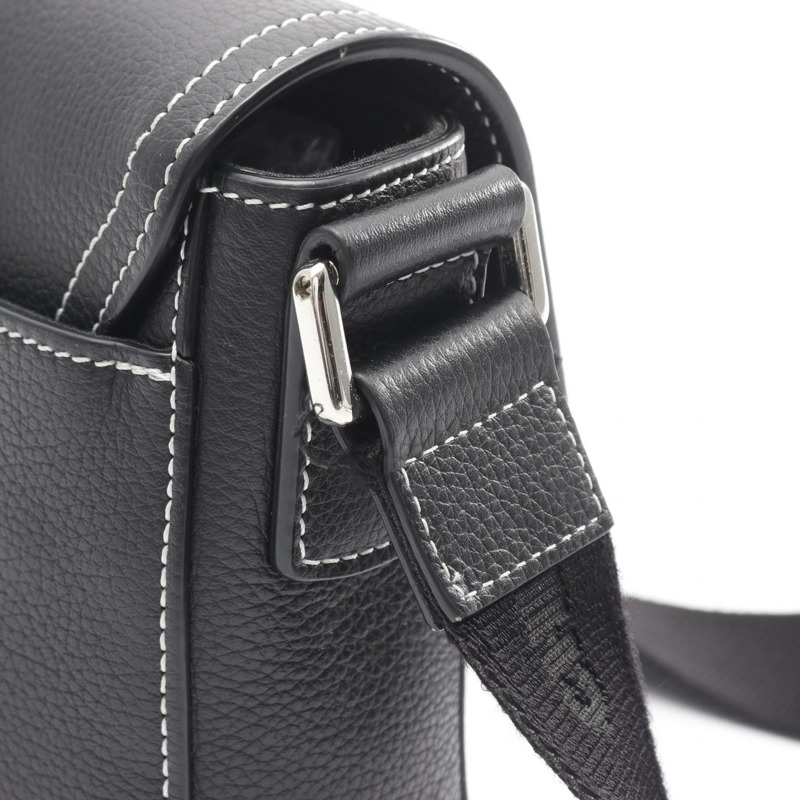 Christian Dior SADDLE FLAP MESSENGER 斜背包 肩背包 皮革 黑色 二手-6