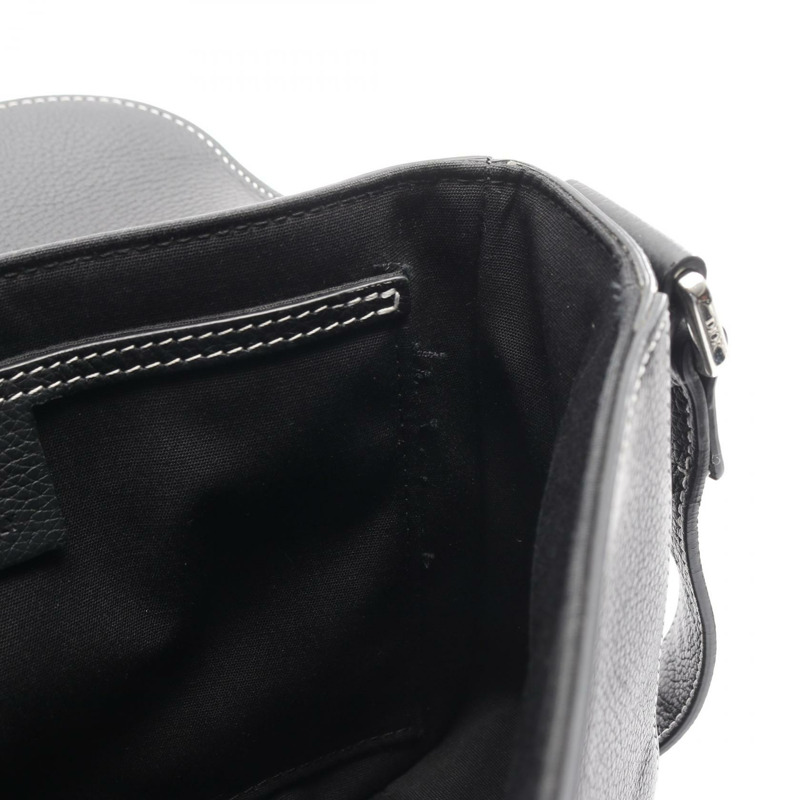 Christian Dior SADDLE FLAP MESSENGER 斜背包 肩背包 皮革 黑色 二手-8