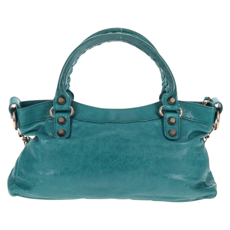 【日本直送】BALENCIAGA The Giant First 手袋 皮革 2 款可選 綠松石藍色 正品 142301V-1