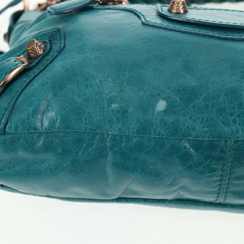 【日本直送】BALENCIAGA The Giant First 手袋 皮革 2 款可選 綠松石藍色 正品 142301V-9