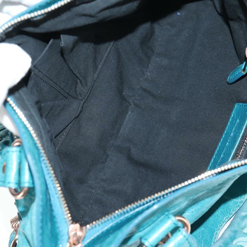 【日本直送】BALENCIAGA The Giant First 手袋 皮革 2 款可選 綠松石藍色 正品 142301V-10