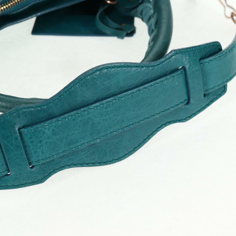 【日本直送】BALENCIAGA The Giant First 手袋 皮革 2 款可選 綠松石藍色 正品 142301V-14