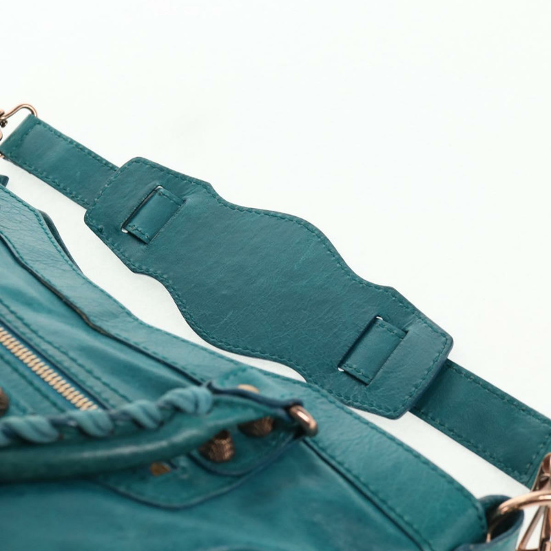 【日本直送】BALENCIAGA The Giant First 手袋 皮革 2 款可選 綠松石藍色 正品 142301V-15