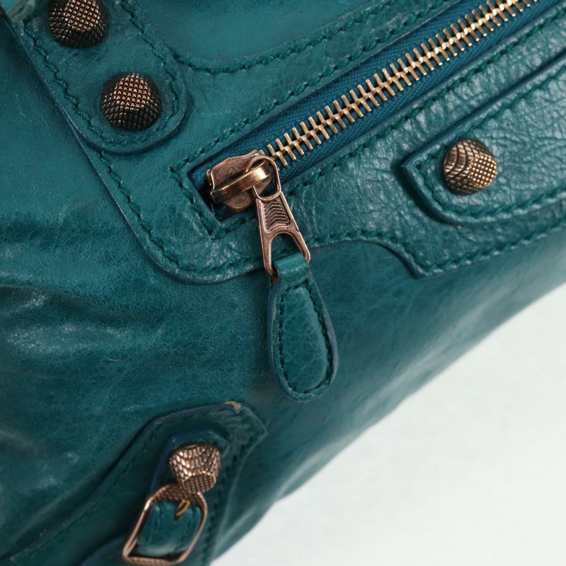 【日本直送】BALENCIAGA The Giant First 手袋 皮革 2 款可選 綠松石藍色 正品 142301V-20