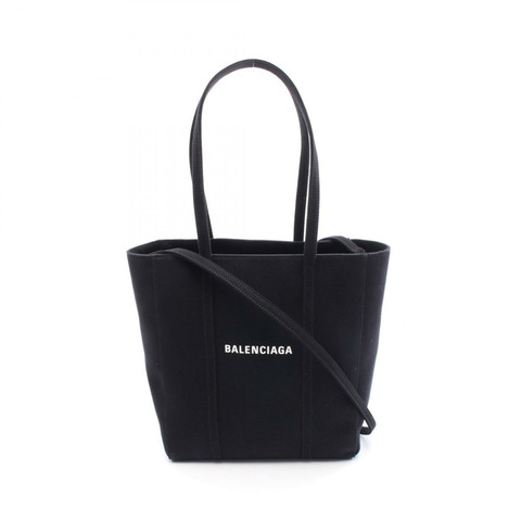BALENCIAGA EVERYDAY TOTE XS 肩背包 帆布 黑色 二手 女士