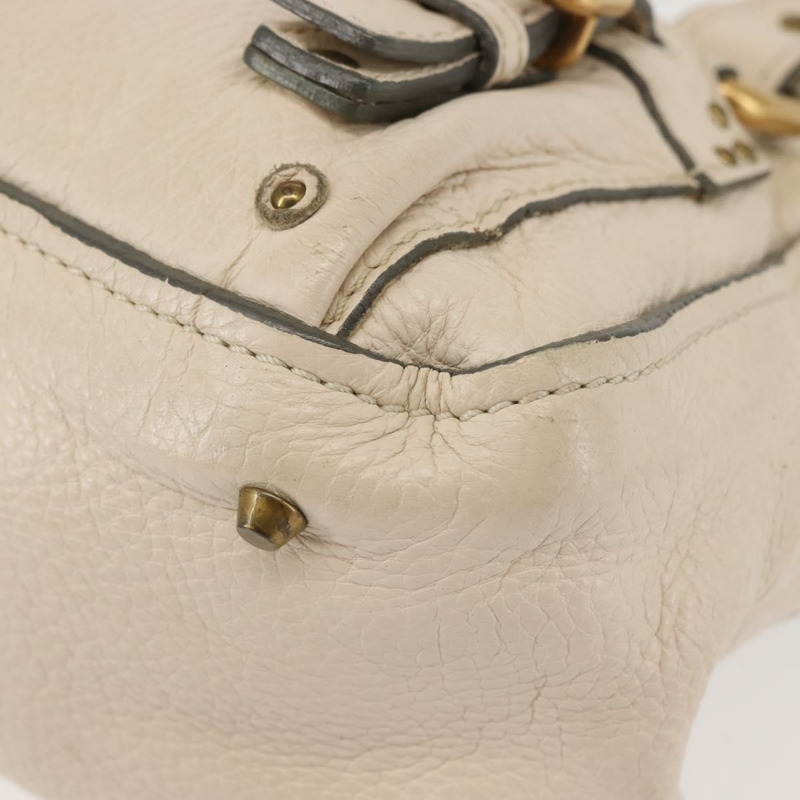 【日本直送】Chloe Paddington 單肩包 皮革 米色 金色 正品 BA5990-14