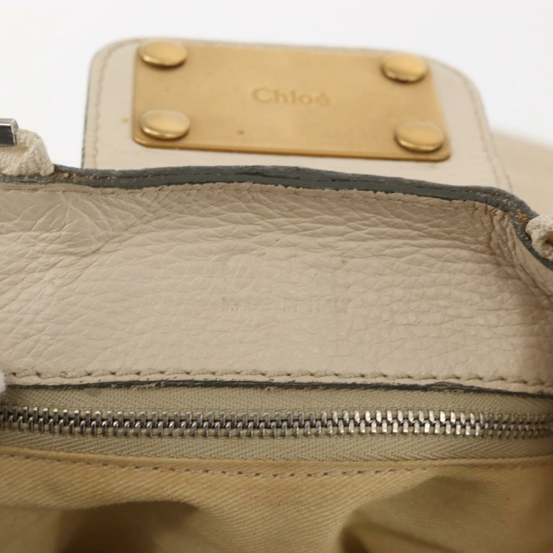【日本直送】Chloe Paddington 單肩包 皮革 米色 金色 正品 BA5990-19