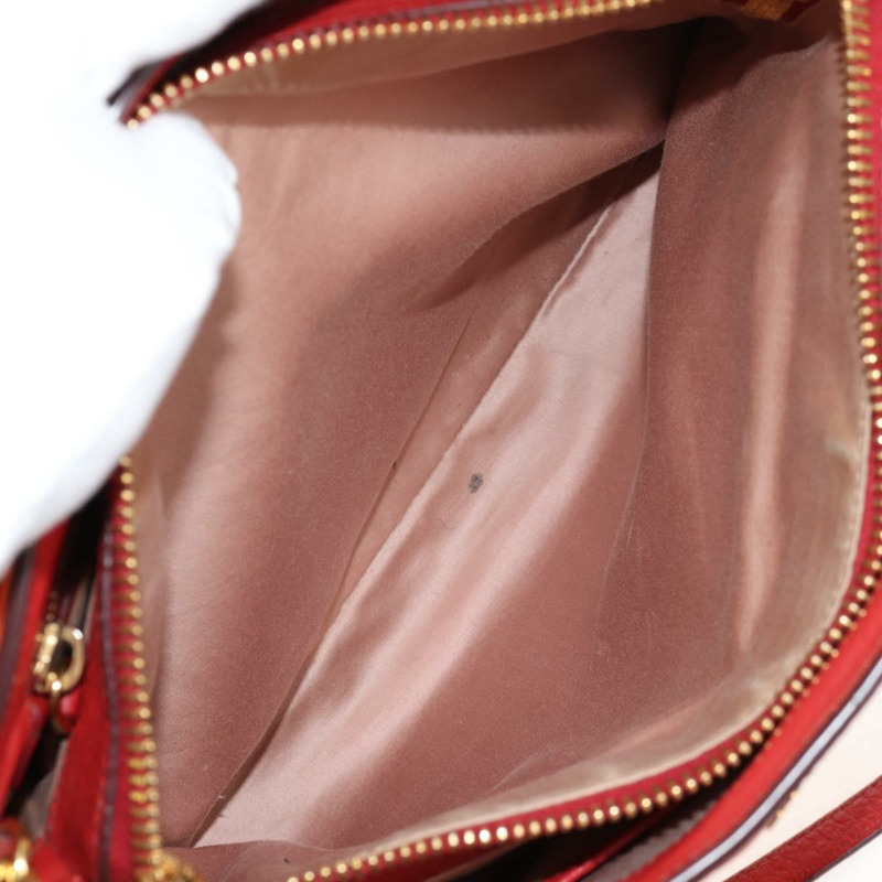 【日本直送】Miu Miu Madras 手提包 皮革 2way 橙色金色 正品 BA5951V-9