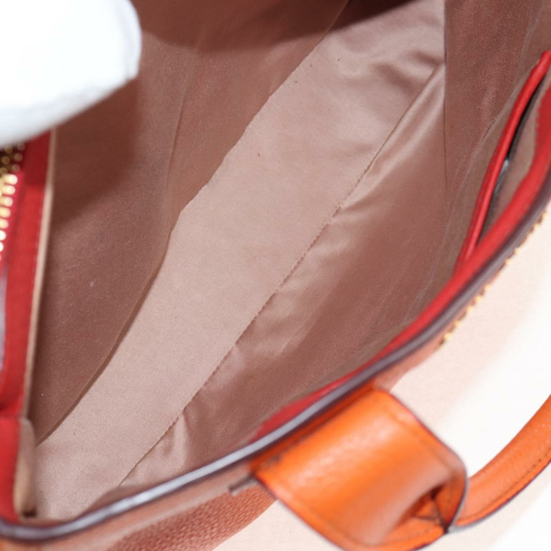 【日本直送】Miu Miu Madras 手提包 皮革 2way 橙色金色 正品 BA5951V-23