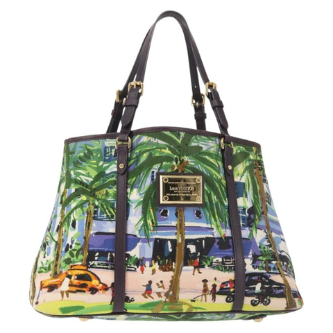 路易威登 Eyeall Cabas PM Promenade 包帆布紫色 M93771 LV 授權 142935