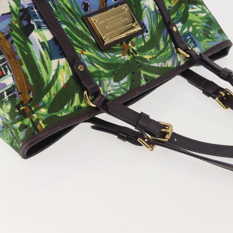 【日本直送】路易威登 Eyeall Cabas PM Promenade 手提包 帆布紫色 M93771 LV 正品 142935-5