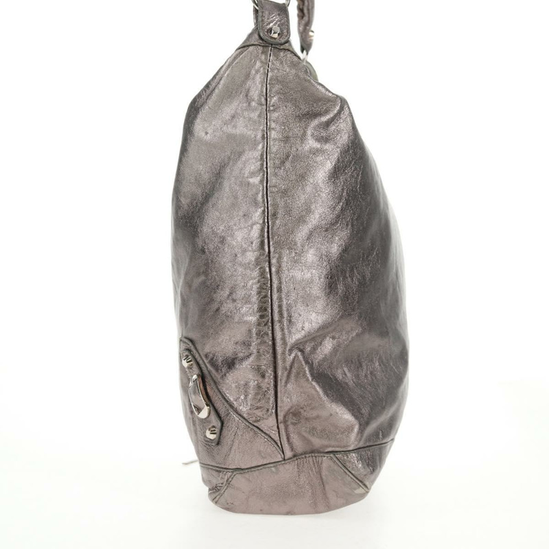 【日本直送】BALENCIAGA 日用單肩包 皮革 銀色 140442 正品 143787V-2