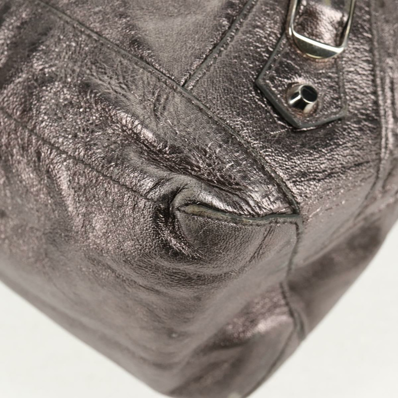 【日本直送】BALENCIAGA 日用單肩包 皮革 銀色 140442 正品 143787V-15
