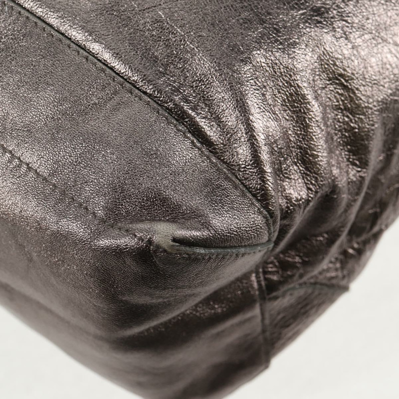 【日本直送】BALENCIAGA 日用單肩包 皮革 銀色 140442 正品 143787V-17