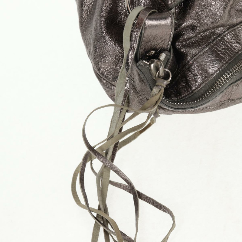 【日本直送】BALENCIAGA 日用單肩包 皮革 銀色 140442 正品 143787V-19
