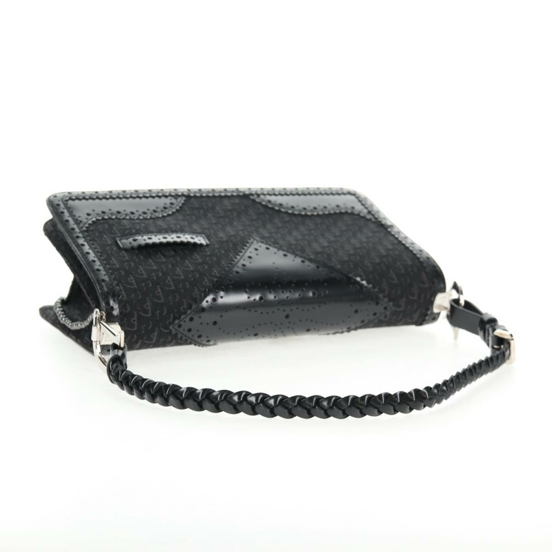 【日本直送】Christian Dior Trotter 帆布肩背包 黑色銀色 正品 hk2968V-6