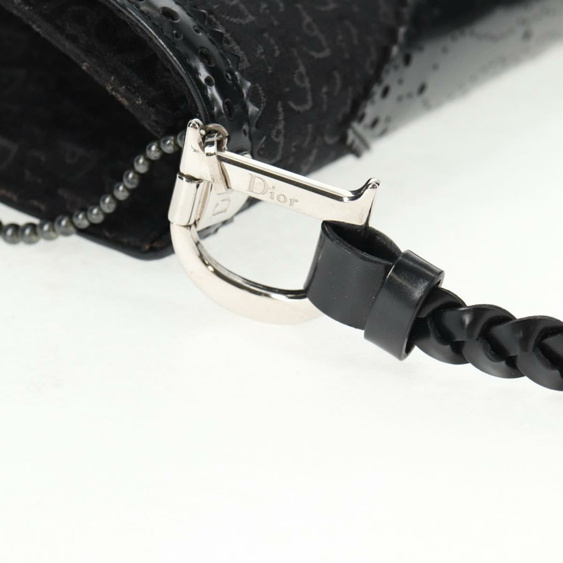 【日本直送】Christian Dior Trotter 帆布肩背包 黑色銀色 正品 hk2968V-7