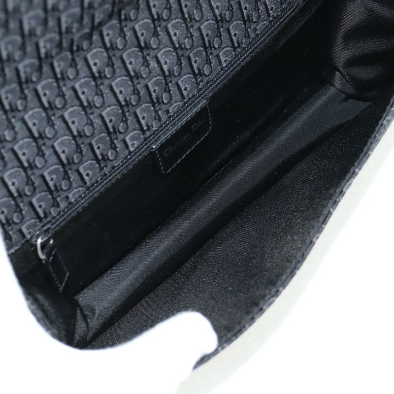【日本直送】Christian Dior Trotter 帆布肩背包 黑色銀色 正品 hk2968V-9