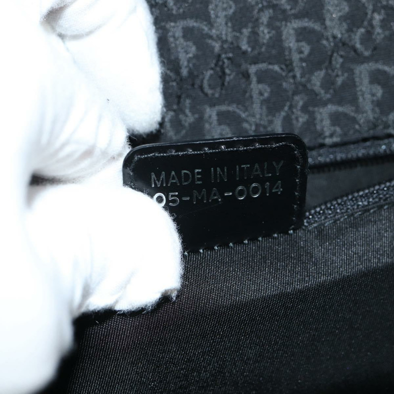 【日本直送】Christian Dior Trotter 帆布肩背包 黑色銀色 正品 hk2968V-10