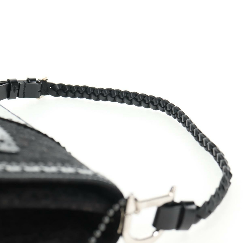 【日本直送】Christian Dior Trotter 帆布肩背包 黑色銀色 正品 hk2968V-13