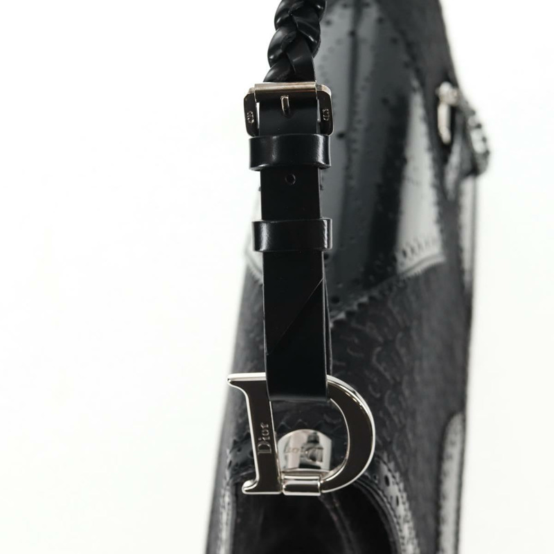 【日本直送】Christian Dior Trotter 帆布肩背包 黑色銀色 正品 hk2968V-19