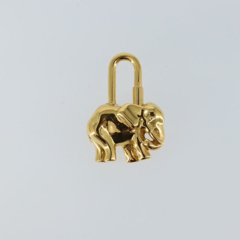 【日本直送】HERMES 大象 Cadena 吊墜 金屬 金色 正品 hk3080-1