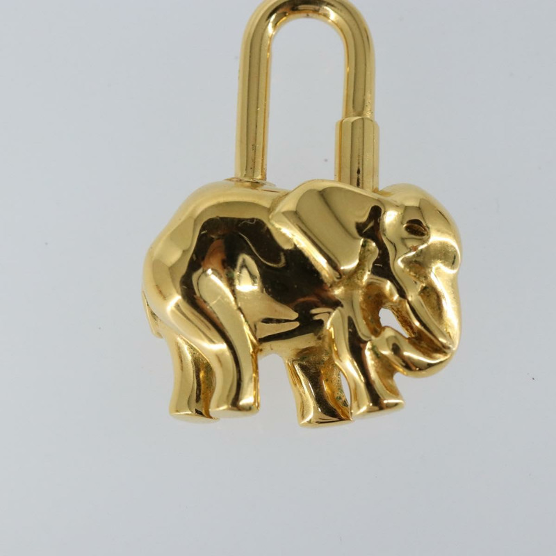 【日本直送】HERMES 大象 Cadena 吊墜 金屬 金色 正品 hk3080-3