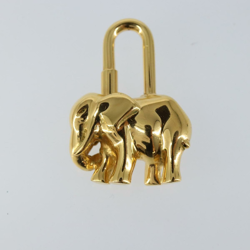 【日本直送】HERMES 大象 Cadena 吊墜 金屬 金色 正品 hk3080-6