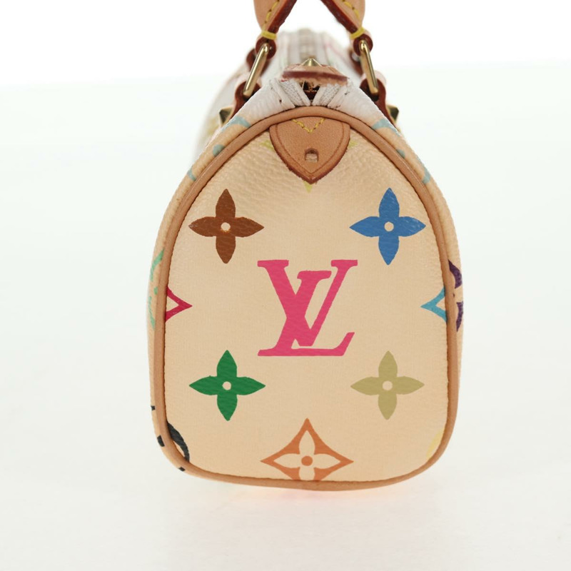 【日本直送】路易威登 Monogram 多色迷你 Speedy 手提包白色 M92645 正品 143167A-3