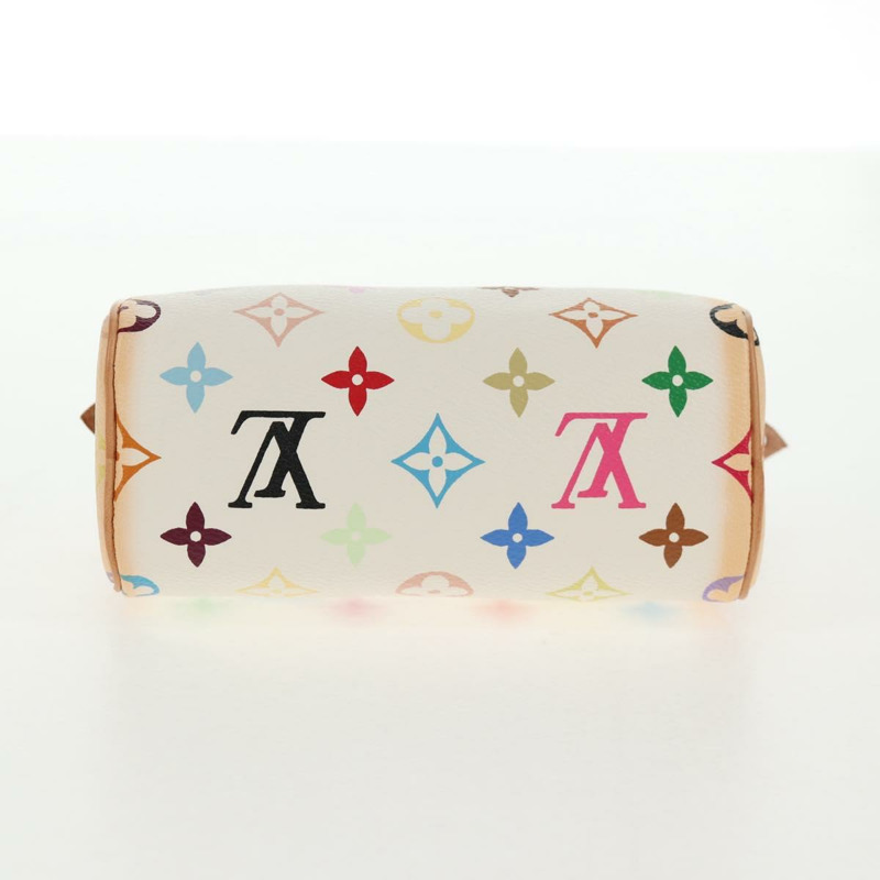 【日本直送】路易威登 Monogram 多色迷你 Speedy 手提包白色 M92645 正品 143167A-4