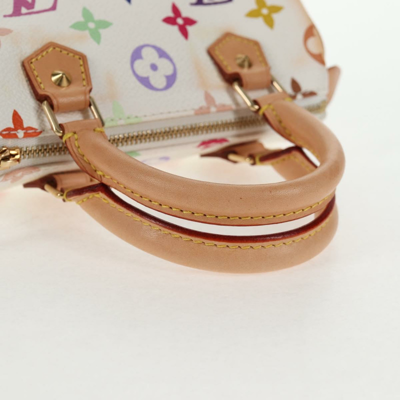 【日本直送】路易威登 Monogram 多色迷你 Speedy 手提包白色 M92645 正品 143167A-6