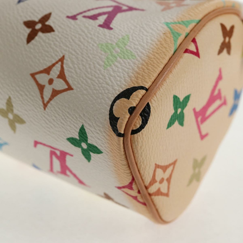 【日本直送】路易威登 Monogram 多色迷你 Speedy 手提包白色 M92645 正品 143167A-7