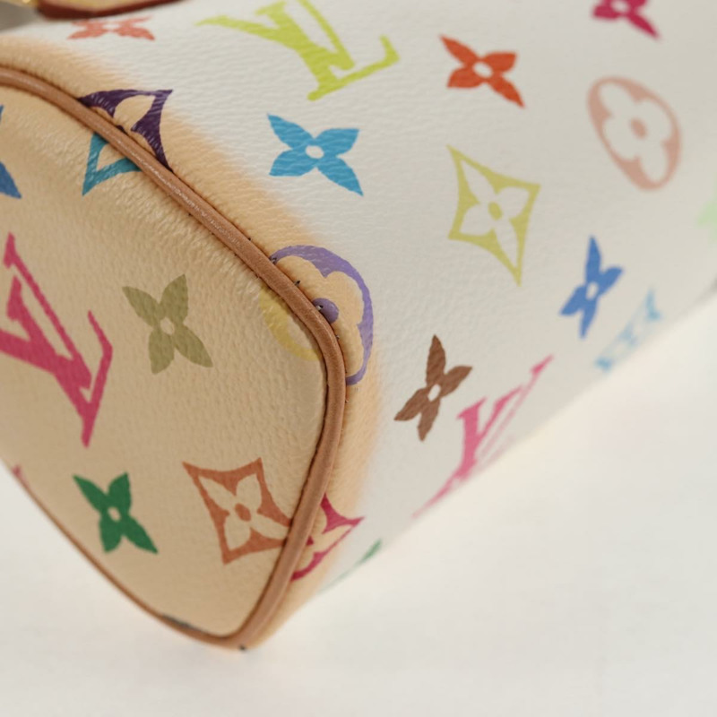 【日本直送】路易威登 Monogram 多色迷你 Speedy 手提包白色 M92645 正品 143167A-15