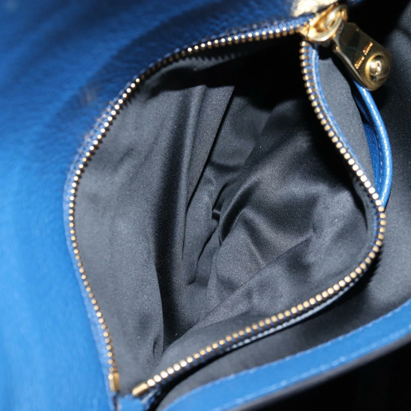 【日本直送】Miu Miu 手提包 皮革 2way 藍色 金色 正品 135331V-29