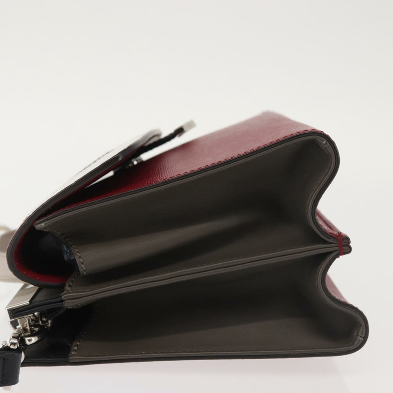 【日本直送】FENDI Demi Jour Bag Bugs Monster 手提包 皮革 2 款可選 紅色 銀色 正品 BA5782-3