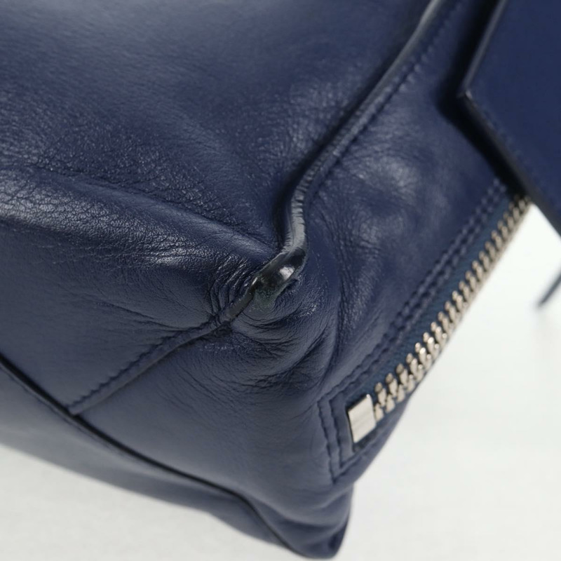 【日本直送】BALENCIAGA Paper 迷你手提包 皮革 2 向 藍色 銀色 357333 正品 BA5681V-18