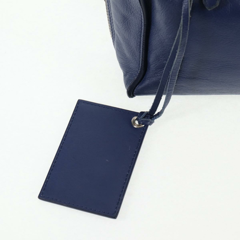 【日本直送】BALENCIAGA Paper 迷你手提包 皮革 2 向 藍色 銀色 357333 正品 BA5681V-20