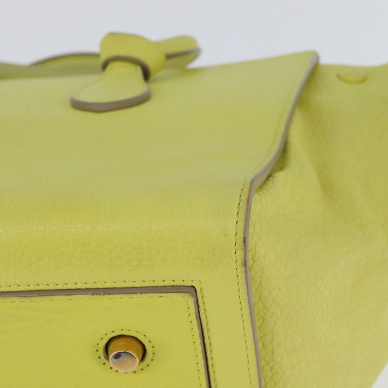 【日本直送】CELINE 泰國迷你手提包皮革黃金正品 BA5808-13