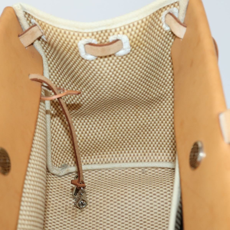 【日本直送】HERMES Her Bag Cabus GM 手提包帆布皮革米色正品 143299-17