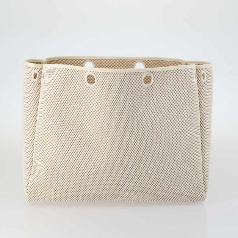 【日本直送】HERMES Her Bag Cabus GM 手提包帆布皮革米色正品 143299-20