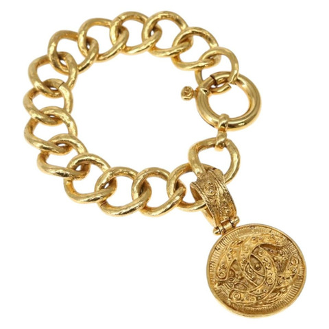 香奈兒手鐲金屬金 CC 正品 BA5780V