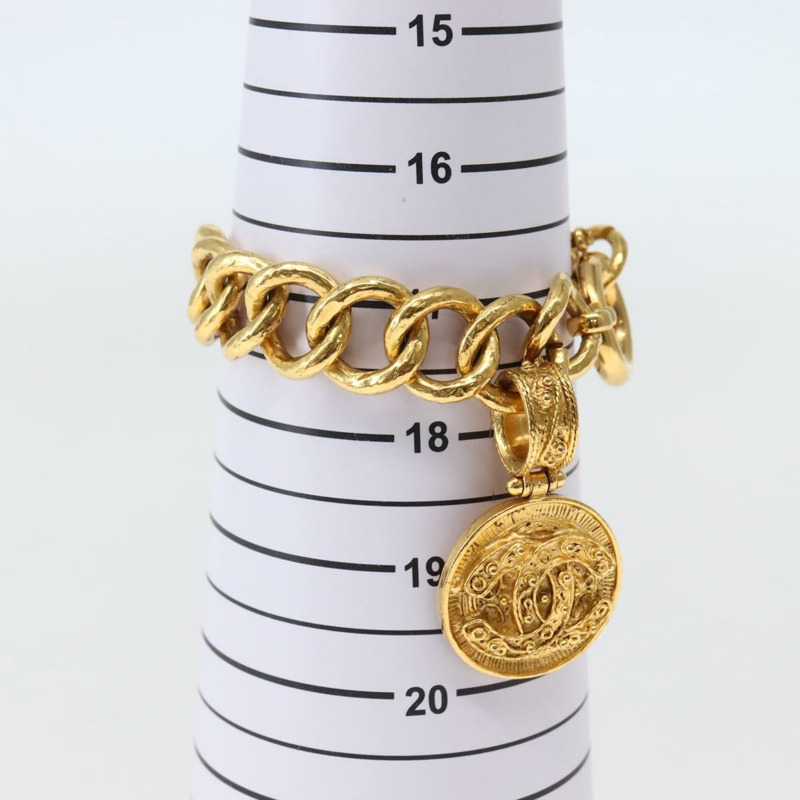 【日本直送】香奈兒手鐲金屬金 CC 正品 BA5780V-12