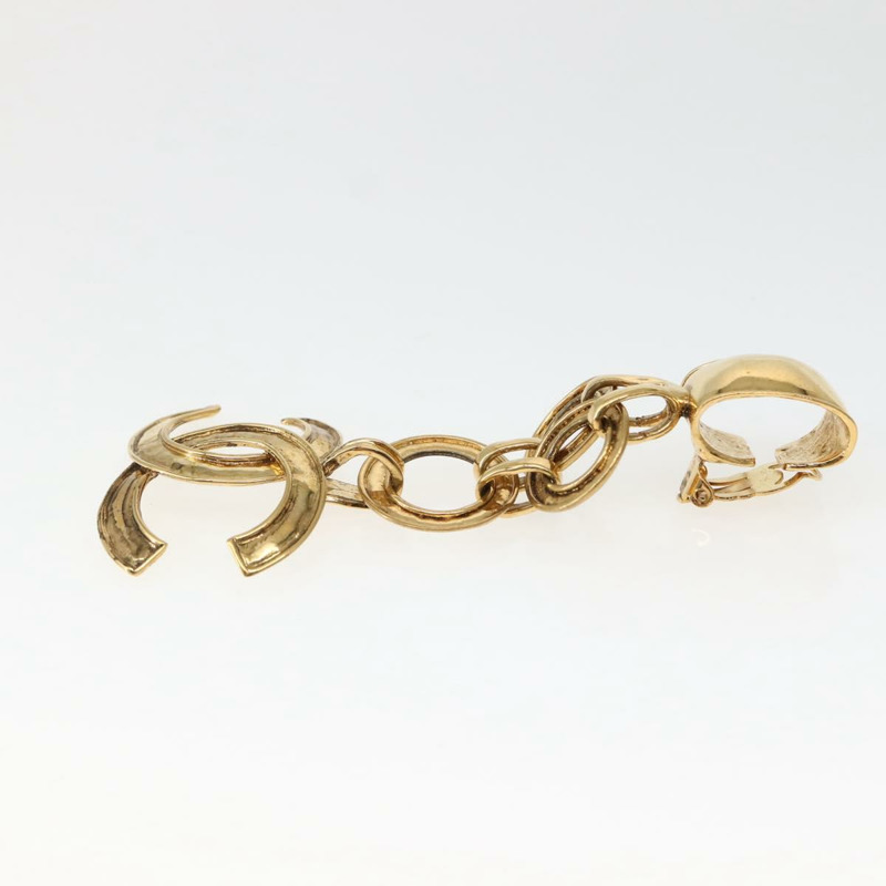 【日本直送】香奈兒耳環金屬金 CC 正品 BA5791V-3